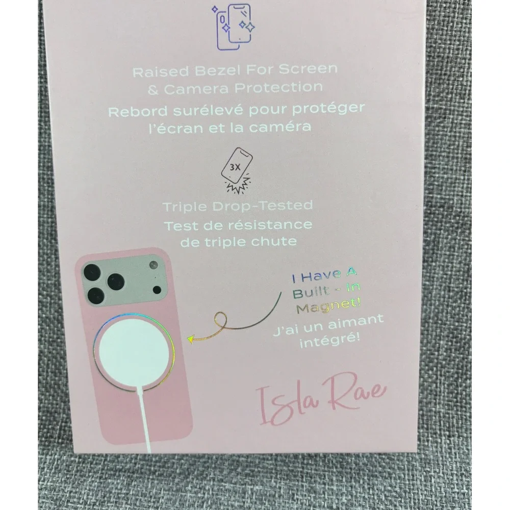Isla Rae Magnetic IPhone Case 17 Pro Max MagSafe Triple Drop-Tested Pink iPhone